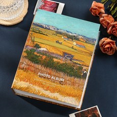 照片收藏冊 插頁式相簿, 1個, 梵高 -收貨的季節,5寸（3*5）100張【買一送一】