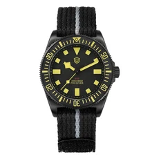 Watchdives 교환 가능 X 디자인 남성호환 40mm 티타늄 시계 VH31 스윕 세컨드 무브먼트 쿼츠 축광 방수 200
