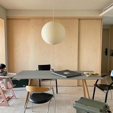 이사무노구치조명 한지 거실 펜던트 식탁등 카페 한옥한지 등갓 램프 샹들리에, 70CM-삼색변환 램프