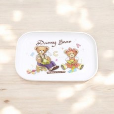 데니베어 미니접시2호 플라스틱 미니 사각접시, 1개, 상세페이지 참조
