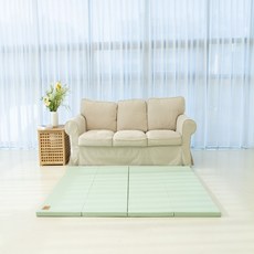 도담도담 논슬립 항균 폴더매트 1+1, 민트