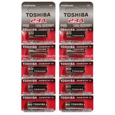 도시바 알카라인 무수은 건전지 23A, 5개입, 2개