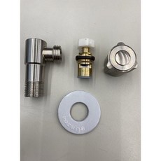 KC 三角凡爾 陶瓷閥芯304止水閥 一字外牙 防漏耐用 安裝簡便 適用於廚房浴室, 1個