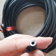 1미터 스피어 낚시 고무 튜브 건 밴드 탄성 라텍스 인터 직경 3mm 아웃 10mm, 03 3x6MM Black