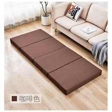 바닥매트리스 접이식 야자 기숙사 패드 팜 쿠션 싱글 매트리스, 갈색