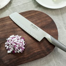 글로벌 쿡 나이프 홈 G-61, G-81 나키리 나이프 (스캘럽), 1개