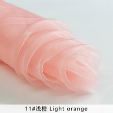 매쉬 원단 바이 컬러 샤이니 오간자 패브릭 디자이너 메쉬 튤 패브릭 웨딩 장식 보일 투명 천 조금 스티프 느낌 TJ0698, 11, 1개