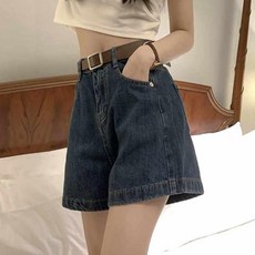 3XL 高腰牛仔短褲，韓版休閒寬褲