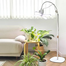 비상 타이머 일체형 스탠드 4날 소켓형 LED 식물성장등 생장등