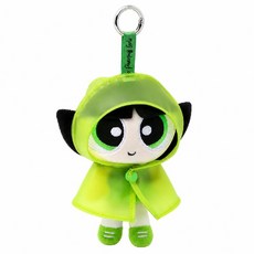 파워퍼프걸 우비 레인코트 인형 장마 봉제 키링, C, 13cm, QR