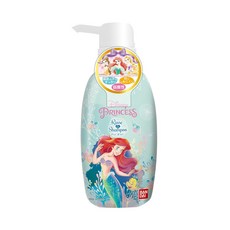 BANDAI 兒童洗髮精 沐浴乳 300ml 多種卡通圖案 溫和中性, 1個, 迪士尼公主二合一洗髮精#63974