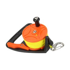 스쿠버 다이빙 릴과 엄지 스토퍼가 장착된 접이식 라인 다이빙 릴, Orange