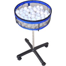 반센트 이동식 탁구공 캐리어 바구니 볼박스 겸 훈련 피커 & 스프링네트 거치대, 1개