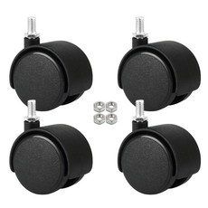 가구바퀴 B8 볼트 8mm 회전 세트구성, 4개