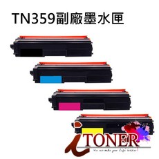 iTONER TN-359 相容碳粉匣 適用於 Brother MFC-L8850CDW / MFC-L9550CDW, 黑色, 青色, 品紅色, 黃色, 1個
