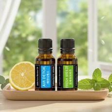 레노포프 공기정화 & 버그프리 천연 블렌딩 에센셜오일 2종 세트 (탈취/공기청정/벌레기피), 1개, 10ml