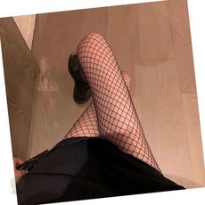여성용 그물망 패턴 스타킹 레깅스 레이어드 코디 속옷 란제리 팬티 세트 패션