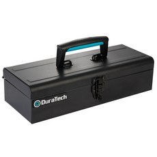 DuraTech 15인치 휴대용 프리미엄 표준 철제 공구 수납함 박스, 1개