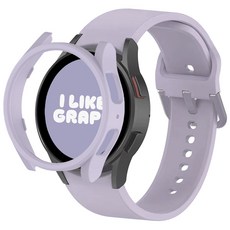 아이메이드잇 갤럭시워치 실리콘 스트랩 케이스, 라벤더, 1개