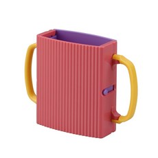 鋁箔包飲料盒 小牛奶縮拉盒 輔助杯架 飲料盒 防灑飲料杯 折疊式 防擠壓 杯架 飲料架 RA4023, 1個, 紅紫色 / 2839