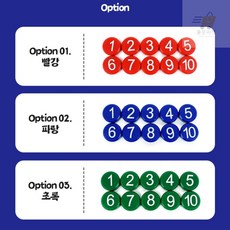 다용도 숫자 자석 세트 자석교구, 파랑, 1개