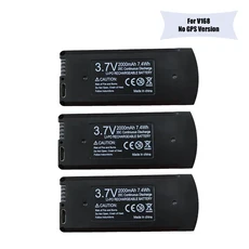 GPS 충전식 리포 배터리 팩 RC 쿼드콥터 액세서리 V168 프로 맥스 드론 배터리 7.4V 3000mAh 3.7V 2000mAh V168 8K 5G, [05] 3.7V 3pcs, 1개