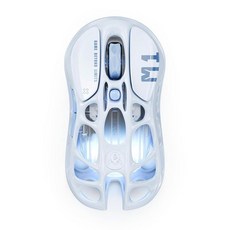 그라바스타 머큐리 M1 프로 무선 게이밍 마우스 u2013 26 000 DPI PAW3395DM 센서 u2022 경량 마그네슘 합금 트라이 모드(유선 / 2.4GHz 블루투스), 아이스 블루
