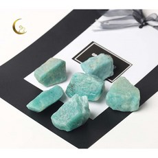 ₍мσσи_нασ ᙏ̤̫͚ 天然 天河石原礦 150g 原礦 幸運石 亞馬遜石 擴香石 消磁石 原礦碎石, 大4公分以上約2～4顆