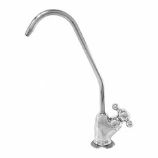 鵝頸龍頭，拋光鍍鉻單把手，RO逆滲透淨水系統適用，簡約時尚, 1個