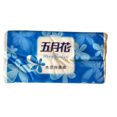 五月花太空包抽取式衛生紙80抽/96包, 96個裝, 1箱