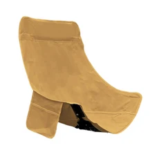 접이식 캠핑 의자 커버 문 체어 시트 내구성 있는 옆주머니 포함 옥스포드 천 해변 가정 바베큐 야외용, 02 Khaki High Back