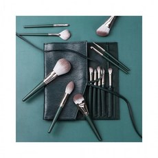 루미나D 미니 세트 화장 페이스 메이크업 붓 브러쉬 14종, 선택_브러쉬14종세트-그린