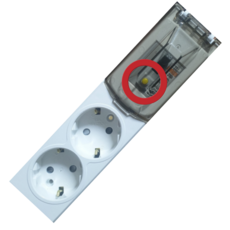 에어컨용 에어콘전용 고용량 멀티탭 누전차단, 3m, 누전차단형, 2구, 1개, 화이트