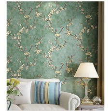 셀프 붙이는 꽃무늬 빈티지 3D입체 벽지, B