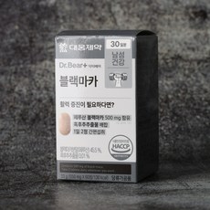 대웅제약 활력증진 페루산 닥터베어 블랙마카 500mg, 4개, 60정