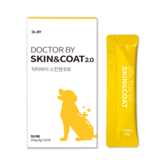 닥터바이 스킨앤코트 강아지 피부 영양제 피부 모질 보습 건강 보조제, 240g, 피부/피모, 1세트
