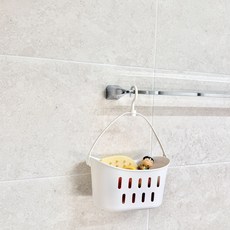 욕실 바구니 고리형 목욕 장난감 청소도구 걸이형, 바로출고