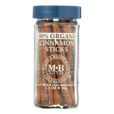 모튼 & 배셋 시나몬 스틱 유기농 1.1 lb Morton & Bassett Cinnamon Stix Organic 1.1 Oz, 1개
