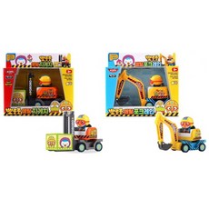 뽀로로 메탈 지게차 포크레인 2종세트, 1개