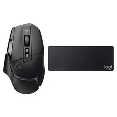 로지텍 무선 게이밍 마우스 G502 X 라이트스피드 + 마우스 장패드, 블랙