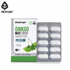 엔젯오리진 징코맥스 1300 은행잎추출물 기억력 혈행 건강기능식품 30정, 1정, 1개