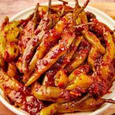 돌쇠네 국내산 고추로 만든 아삭 매콤한 삭힌 고추무침, 1개, 1kg