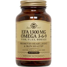 SOLGAR EFA Omega 3-6-9軟膠囊 1300mg, 60顆, 1罐