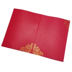 珍金發紙藝 A4輕便燙金證書夾 紅色四角 文件合約獎狀收納, 紅色4角, 5個