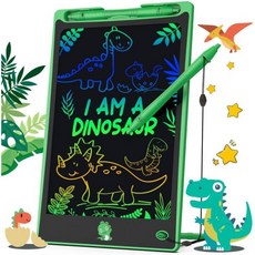 Hockvill LCD 필기 태블릿 22.6cm(8.8인치) 여아용 남아용 드로잉 패드 만 3 4 5 6 7세 아동용 유아 자석 낙서 보드 여행 필수품 아동용, Green