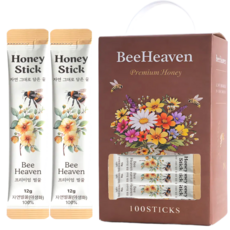 비헤븐 최상급 프리미엄 야생화 자연 꿀스틱, 100개, 12g