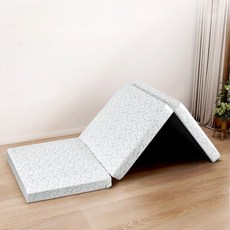 바닥 단단한 3단 접이식 마약매트리스 숙면 수면매트 자취 접는 침대