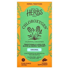 Herbs Etc. ChlorOxygen 엽록소 농축물 알코올 무함유 30ml, 1개, 29.574ml