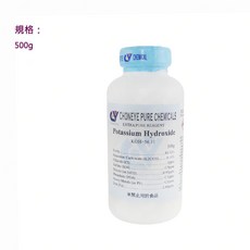 CHONEYE Potassium Hydroxide 500g 試藥級, 1個, 氫氧化鉀 KOH