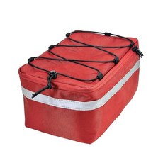 방수 자전거 뒷좌석 가방 대용량 자전거 트렁크 가방 자전거 패니어 가방, 빨간색